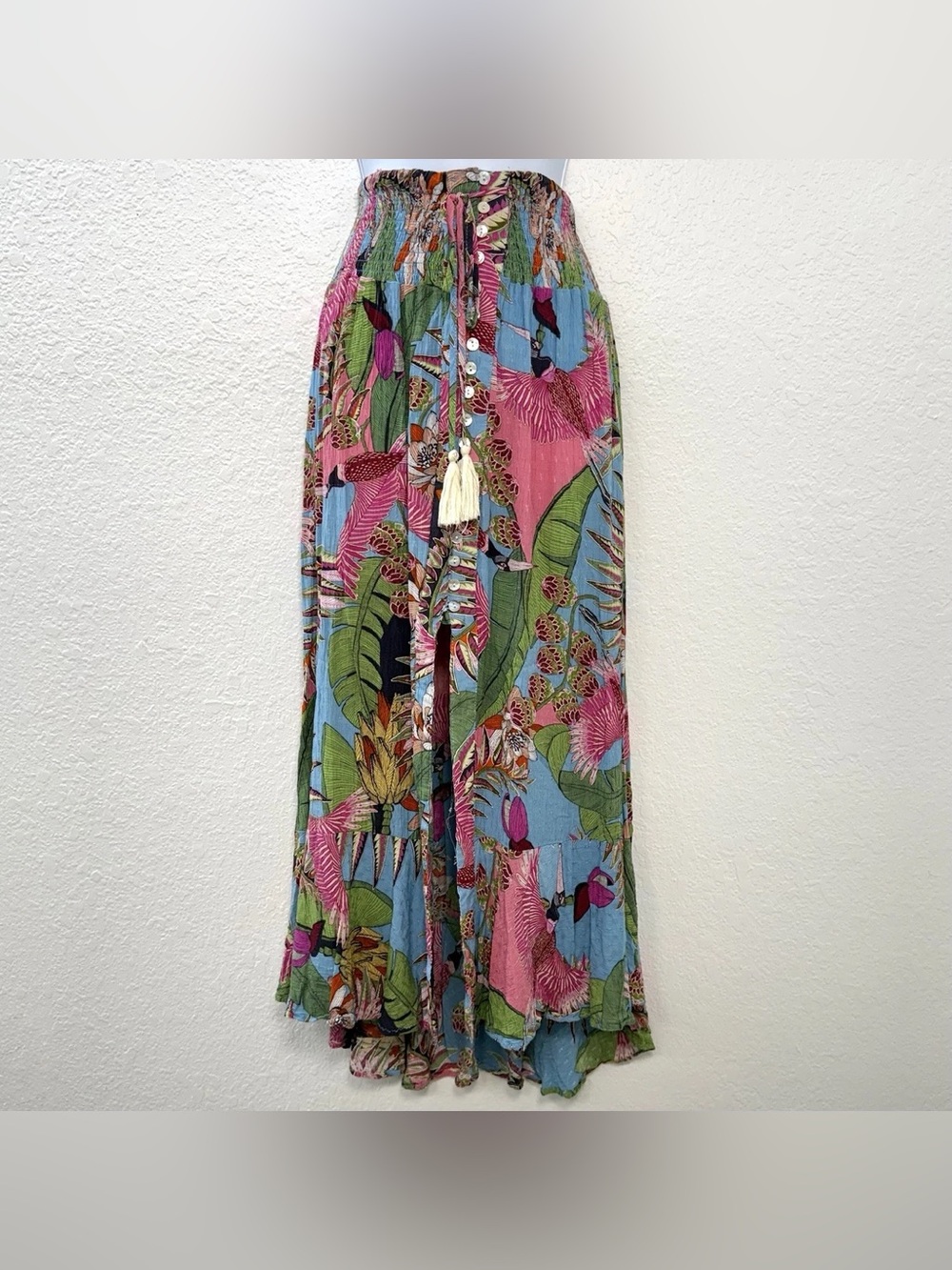 Rachel Roy Tropical Floral Boho Maxi Skirt